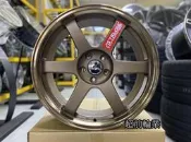 【超前輪業】全新 類 RAYS TE37 樣式 19吋鋁圈 5孔112 古銅 8.5J ET38 中心 66.6