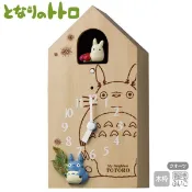 日本進口 宮崎駿 吉卜力 正版 現貨 房屋小白咕咕鐘 藍龍貓 龍貓totoro 豆豆龍 時鐘 掛鐘 壁鐘 擺飾 收藏