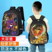 新品特價包郵💥神奇寶貝書包小學生幼兒園男孩女孩大容量精靈寶可夢帆布雙肩揹包後背包