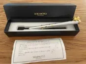 日本中古御木本MIKIMOTO小熊珍珠筆，全新保存品，沒有劃