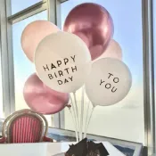 🎈新北出貨「生日字母氣球 印花氣球」生日乳膠氣球 圓形氣球 生日快樂 派對佈置 週歲 收涎儀式 生日驚喜 佈置