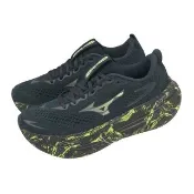 【MIZUNO 美津濃】慢跑鞋 Sky Prime 男鞋 黑 厚底 緩衝 回彈 運動鞋 J1GU2650-81
