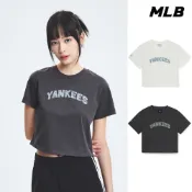 MLB 女版短袖T恤 Monogram系列 紐約洋基隊 (3FTSM0553-兩款任選)【官方旗艦店】