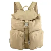 BURBERRY Rucksack 品牌浮雕LOGO輕量尼龍大後背包(卡其)
