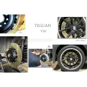 超級團隊S.T.G 福斯 VW TIGUAN HHC BRAKES 打洞 雙片式實心碟盤 後加大碟 370mm 煞車盤