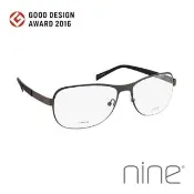 【nine】丹麥設計日本手工製造 EDGE系列光學眼鏡-(灰綠 EDGE 2234 ARM)