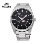 ORIENT 東方錶 SUN&MOON系列 日月相錶 鋼帶款 黑面 RA-AK0307B