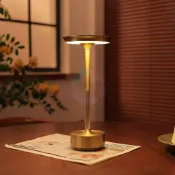 金屬工藝酒吧檯燈 氛圍檯燈 全鋁檯燈 全鋁現代簡約風 LED觸摸金屬檯燈 USB充電臺燈 工字燈 夜燈