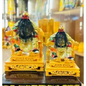 鑫水文藝》關聖帝君 6.5公分小神像 開光 香火佛 模型廟會