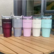 STANLEY史丹利聯名款星巴克不鏽鋼車載杯20OZ /591ml stanley車載杯保溫杯保冷杯保暖杯保冰杯吸管杯