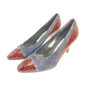 【DOKODEMO】Bally 鱷魚紋高跟鞋，M 碼5 1/2。
BALLYRED[二手]