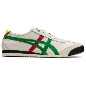 【Onitsuka Tiger】鬼塚虎 MEXICO 66 SD 米色底綠紅邊 休閒鞋 (1183A872-100)