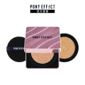 【PONY EFFECT】極水透光氣墊粉餅-升級版(一盒二蕊） PDRN水光肌 保濕養膚氣墊 貼膚無瑕｜官方直營
