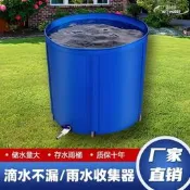 【免運】帆布魚池家後圓形渴摺疊之價防水布釣魚水池換水桶加勇戶歪水水桶