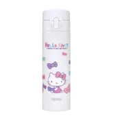 【THERMOS 膳魔師】400ml凱蒂貓雙層不銹鋼保溫瓶JNI-402KT-RB