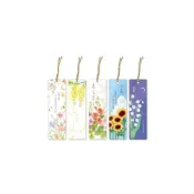 (店+)花語透明書籤-水彩波斯菊/水彩阿勃勒/水彩蜀葵/水彩向日葵/水彩玲蘭