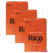 【偉博樂器】全新包裝 美國RICO 橘盒 次中音薩克斯風竹片 Tenor Sax 2號 / 2.5號 / 3號 10片裝