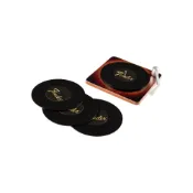 Fender 黑膠唱盤造型杯墊／6入裝｜MusicShop