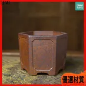 紫砂花盆 多肉花盆 蘭花盆 手工仿古 粗陶盆 盆景盆 六方四方 桌面擺件 復古花器 陶瓷花盆 造型花盆 古風擺件 盆器