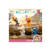 (店+)【M.M小舖】『現貨』 BANDAI 轉蛋 扭蛋 迪士尼名場景模仿公仔 史迪奇 維尼 獅子王 杯麵 舉高 公仔 全4款