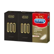 【蝦皮直營】Durex 杜蕾斯 001水性PU衛生套標準裝10入X2盒+超薄裝衛生套12入X1盒 避孕套 杜蕾斯超薄
