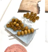 【串珠】仿舊圓形小木珠 串珠材料 DIY手作材料 木珠材料 手工藝材料 原住民服裝材料 輔料 副料