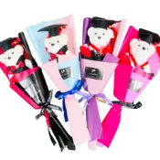 (店+)畢業花束 畢業小熊 畢業熊 博士熊 畢業典禮 乾燥花 人造花 捧花 甜筒花束 禮贈品