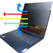 (店+)【Ezstick】Lenovo IdeaPad Slim 5 16IMH9 防窺片｜檔片式固定設計｜防藍光/防眩光｜左右或四向視角選擇｜180度/左右防窺