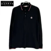 【DOKODEMO】Moncler 21週年黑色Maglia Polo Manica Lunga Polo衫，L碼 [二手]