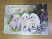 全新の 💕~E72~(好運旺旺來) 2018 賀年卡、萬用卡片~尺寸：16.6*11.5cm~