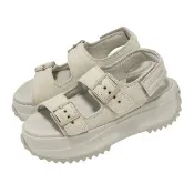 【CONVERSE】厚底涼鞋 Run Star Sandal 男鞋 女鞋 米 增高 扣環 魔鬼氈 A20646C