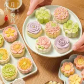 🌸臺灣出貨🌸國風月餅模具 月餅壓模器 月餅模 月餅壓模 手壓式月餅模 月餅印花模具 按壓式月餅模型 糕點烘焙模具工具