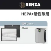 適用 AirRun PD401 全智能空氣清淨機 HEPA+活性碳 濾網 濾芯 濾心