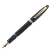 【DOKODEMO】【5積分】成色極佳▼MONTBLANCMeisterstück 146 鋼筆，14K B 尖，白星，黑金配色，德國製造，男士款
