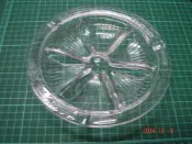 早期收藏品《國際版 NATIONAL 洗衣機 愛妻號 煙灰缸》玻璃製 直徑21CM   【CS超聖文化讚】