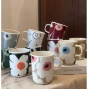 〈在途中〉 芬蘭Marimekko 杯盤罌粟花/葉子/對杯 方盤/圓盤/馬克杯 杯盤組限定 陶瓷碗盤 限定色賣完為止