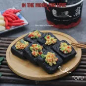 人造長沙臭豆腐蒜泥辣椒黑豆腐仿真中式零食食品模型廚房家居派對裝飾食品樣品展示道具