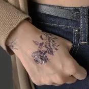 花圈手環(金)-2入紋身貼紙 原創手繪設計