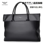 【奧特萊斯】KYRI AMANI阿瑪尼正品 高級訂製 男手提包 真皮公文包 頭層牛皮公事包【奧特萊斯】