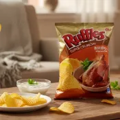 樂事Ruffles波樂洋芋片 580g 家庭包 樂事 樂事洋芋片 洋芋片 薯片 餅乾 健康本味