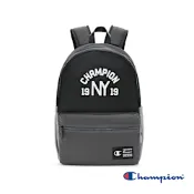 Champion 官方直營-基本款 學院風 拚色後背包(黑)