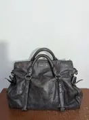 義大利製 Miu Miu Vitello Lux 蝴蝶結 真皮 2用包 手提包 托特包 側背包