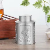 喜挖2店 【喜挖】純錫茶葉罐錫罐密封錫製儲茶罐家用茶葉盒中號可做禮品