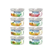 (店+)【Monge 瑪恩吉】優鮮蔬果貓系列 雞肉蘆薈綜合水果貓罐頭 貓濕糧 罐頭 80g*24入 (箱出)