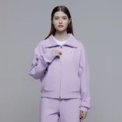 【國家地理服飾】女裝 LEPUS 有領拉鍊外套 - 紫色
