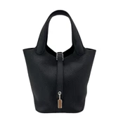 【BreezeOnline 微風精品線上】HERMES Picotin Lock 18cm TC牛皮銀釦鎖頭桶包