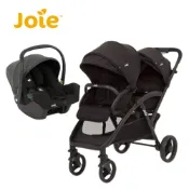 現貨【隨機送 費雪海馬】Joie奇哥 EVALITE DUO 雙人推車｜ i-Snug™2 嬰兒提籃汽座