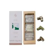 【Sweet Square 心心甜心屋】茶語心聲手工牛軋糖心禮盒315g (紅玉18號/包種烏龍/鐵觀音/伴手禮)(中秋禮盒/ 