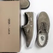 (店+)【VANS】2022AW WTAPS VANS OG ERA LX 刺繡 骨頭 低筒 麂皮 皮革 鞋子