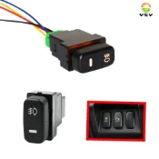 1X 新到的 12V 汽車 LED 霧燈開關, 用於三菱 Pajero Lancer ASX